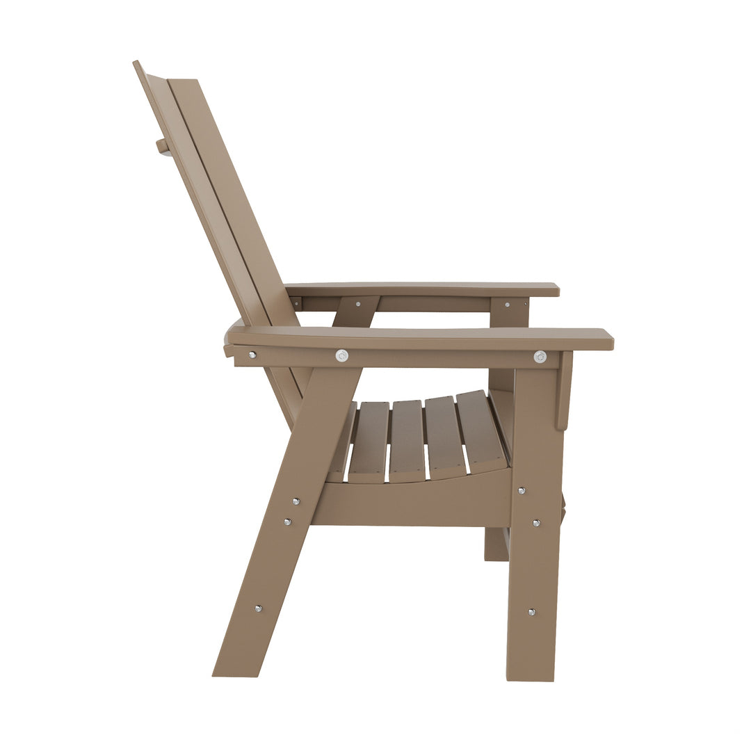 Ashore Outdoor Patio Modern Adirondack Dining Chair