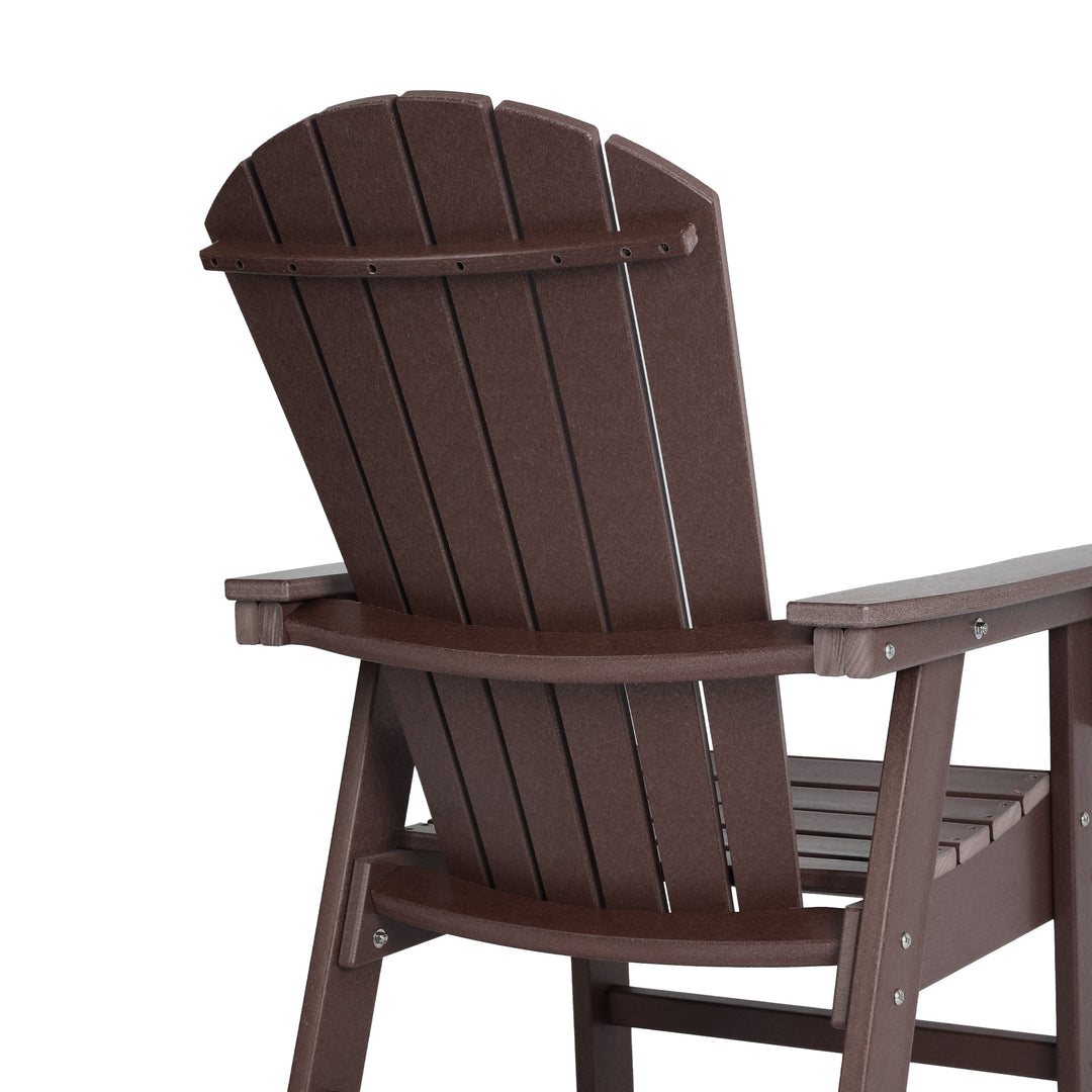 Dylan Outdoor Modern HDPE Adirondack Patio Dining Chairs (Set of 2)