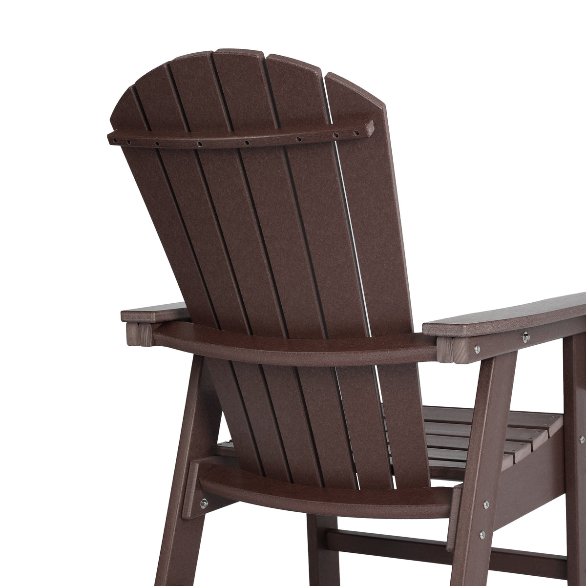 Dylan Outdoor Patio Shell-back Adirondack Dining Chair Weather Resistant