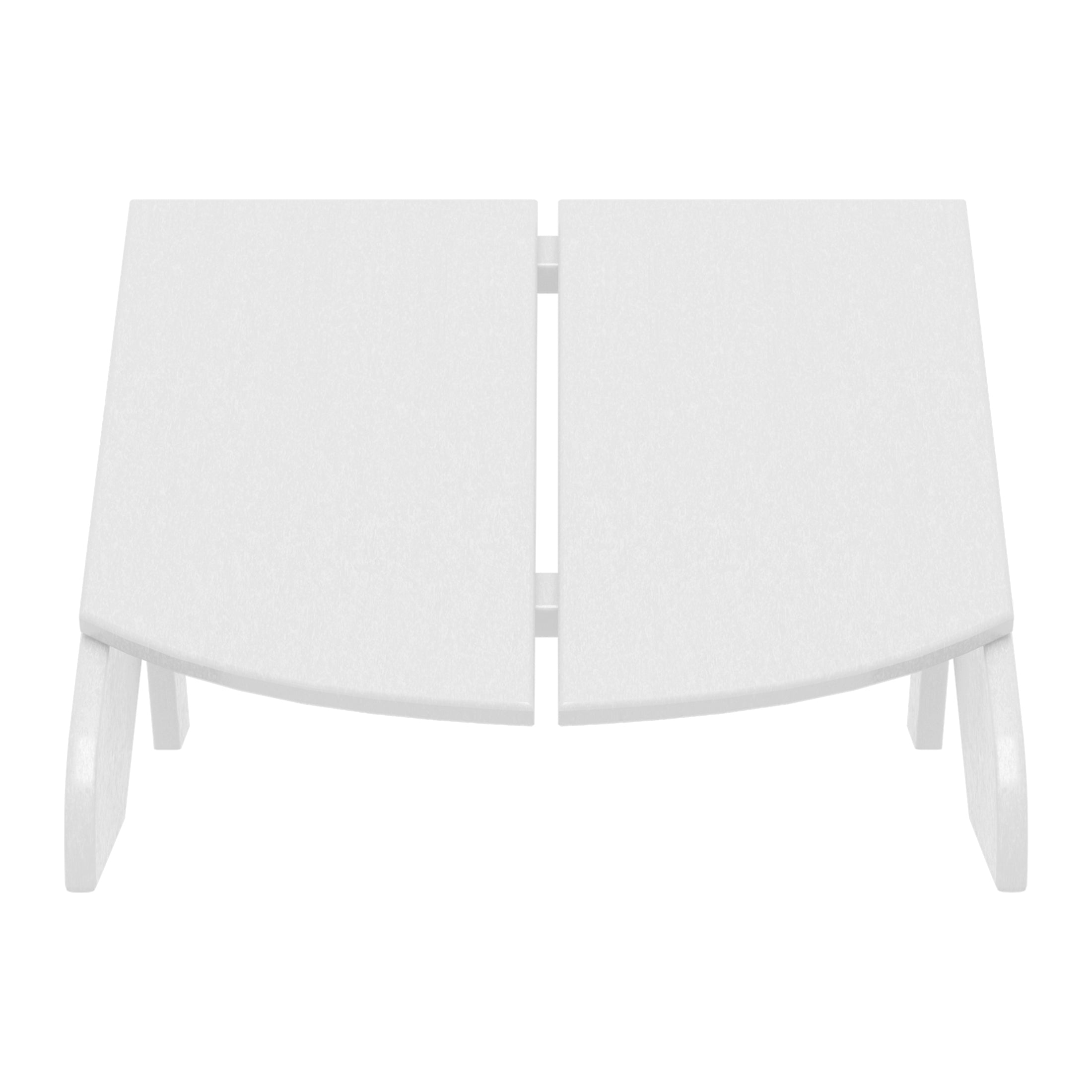 Riviera Modern HDPE Plastic Folding Patio Adirondack Ottoman