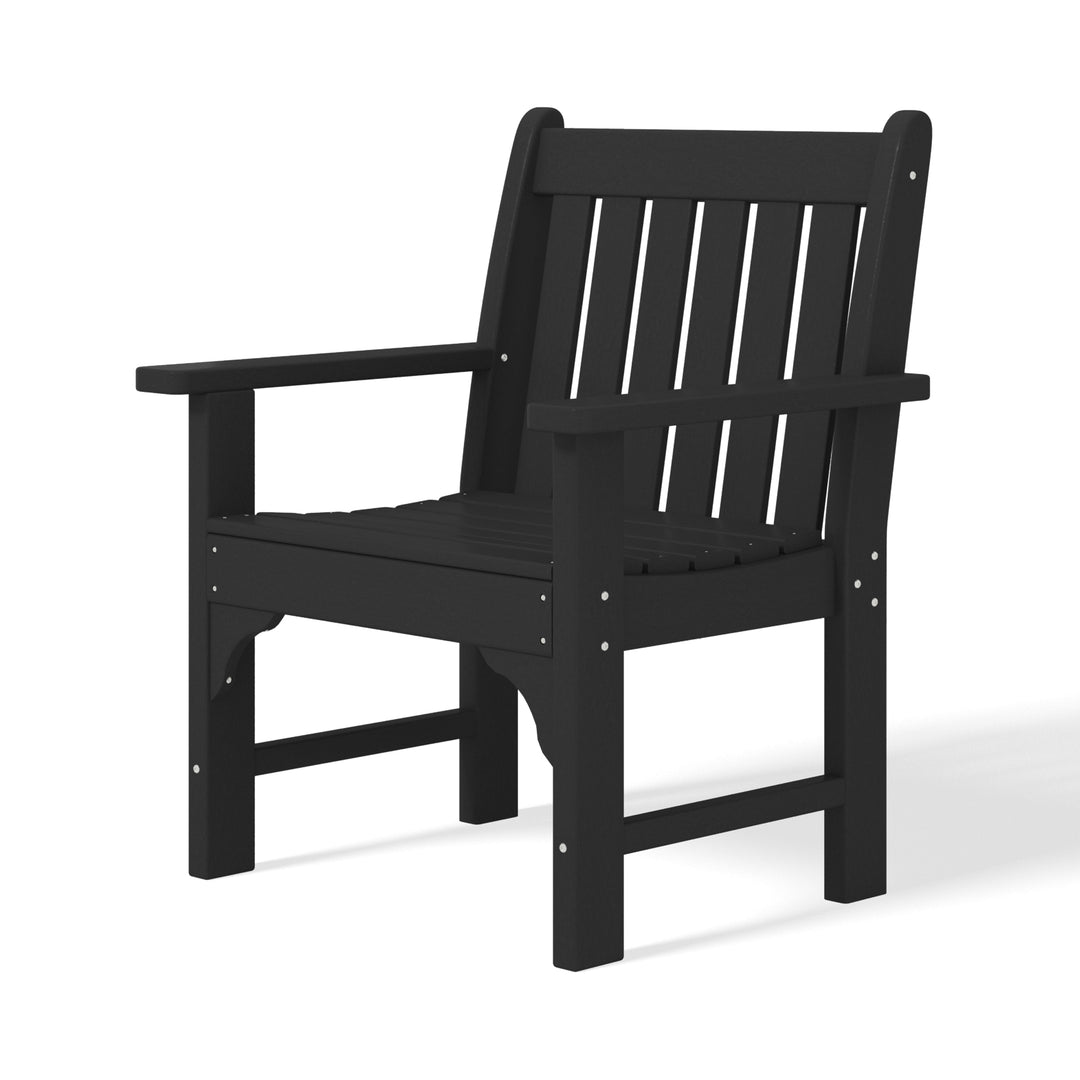 Malibu Adirondack dining arm chair in Black, view 6
