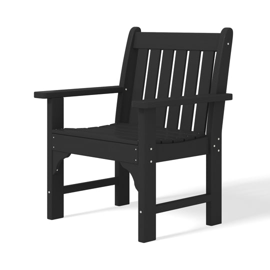 Malibu Adirondack dining arm chair in Black, view 6