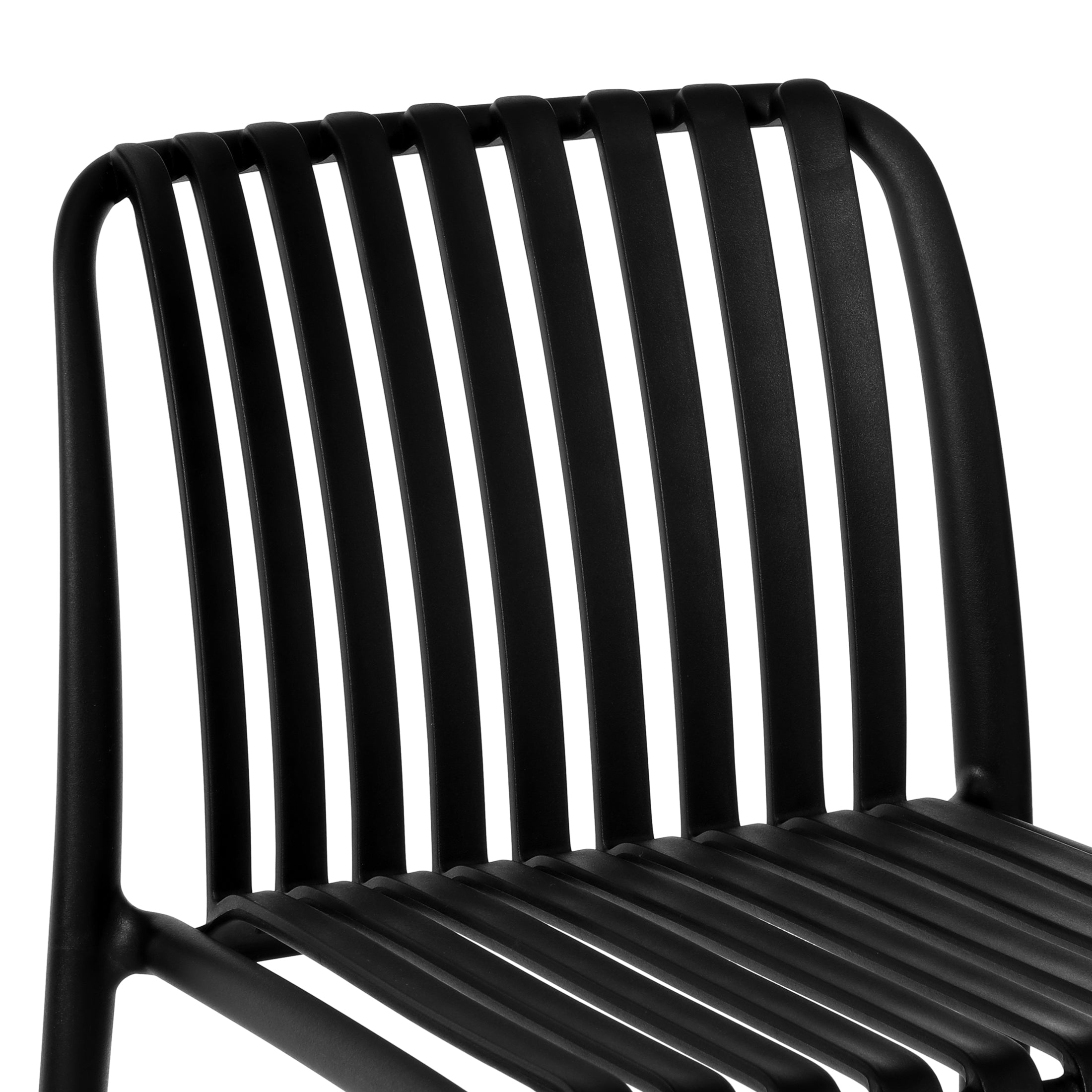 Playa 29.5" Outdoor Modern Polypropylene Plastic Patio Bar Height Stools (Set of 2)