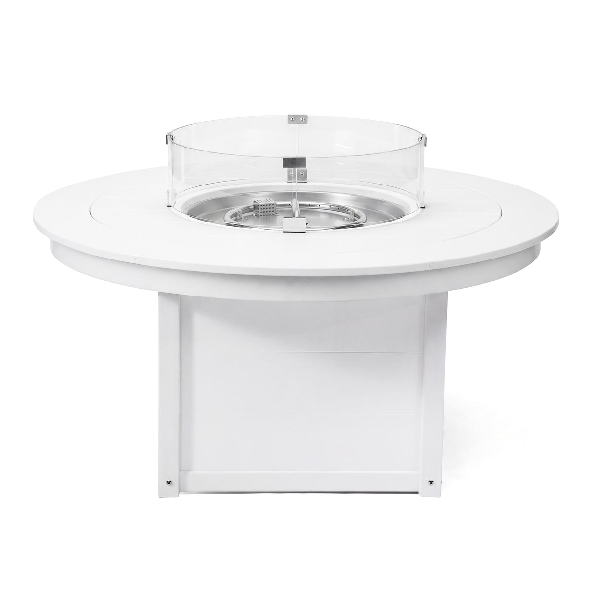 Helios 47" Modern Outdoor 55,000 BTU Patio Propane Round Fire Pit Table