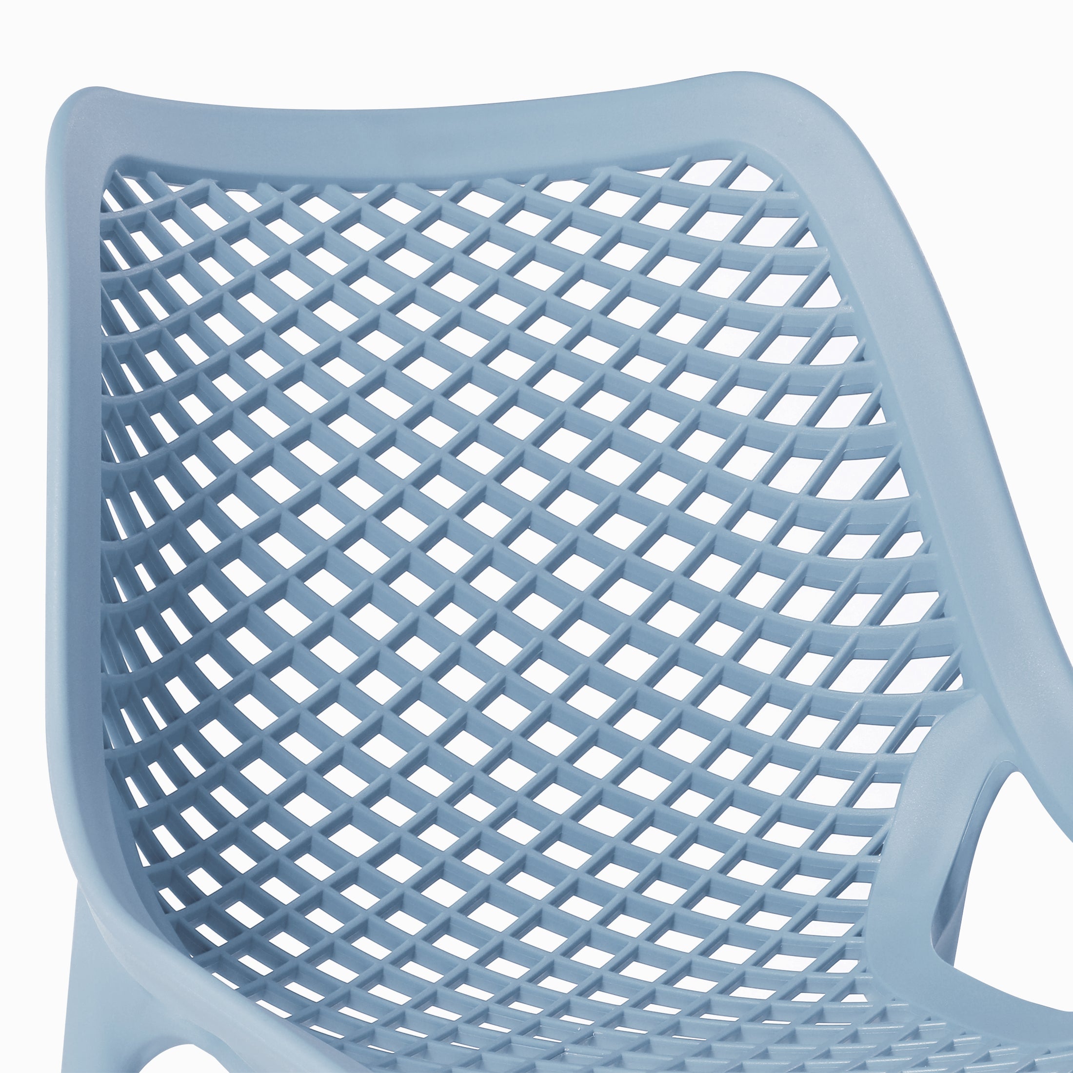 Playa Outdoor Stackable Modern Plastic Dining Chairs (Set of 2)