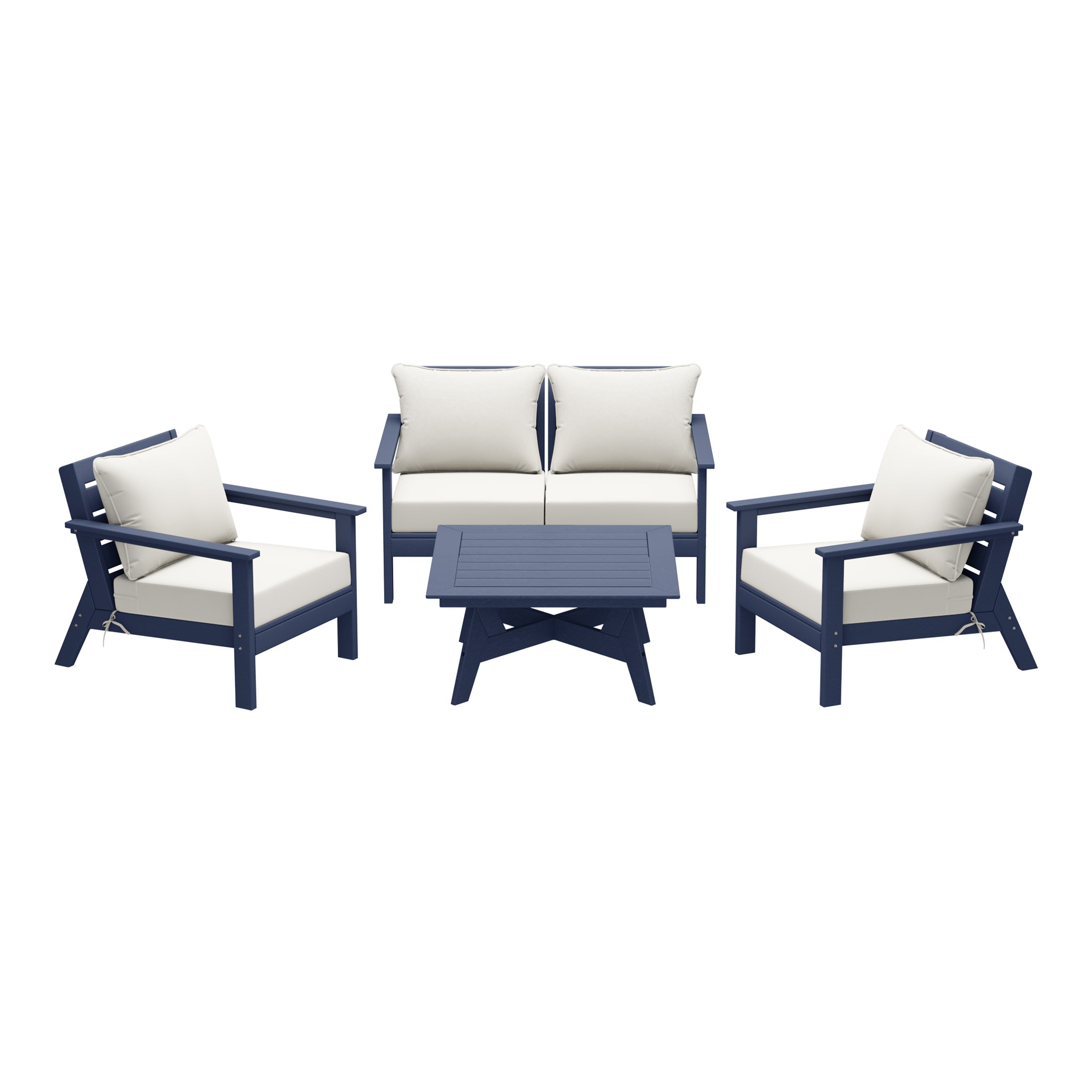 Avalon Outdoor 5-Piece Modular Sectional Patio Furniture Sofa Set