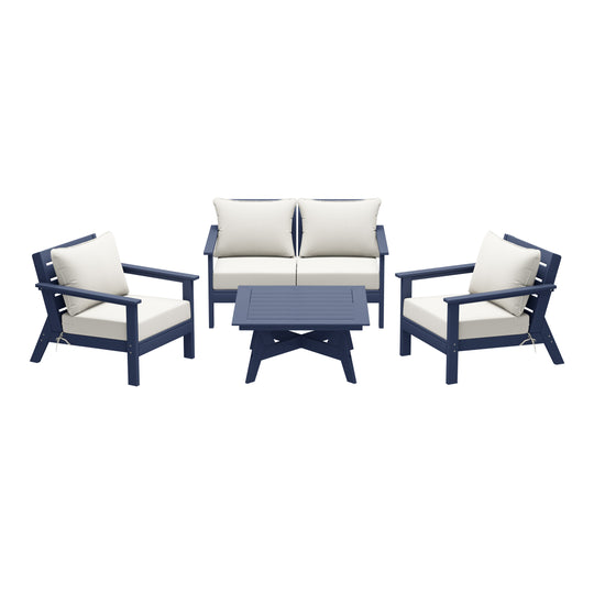 Avalon Outdoor 5-Piece Modular Sectional Patio Furniture Sofa Set