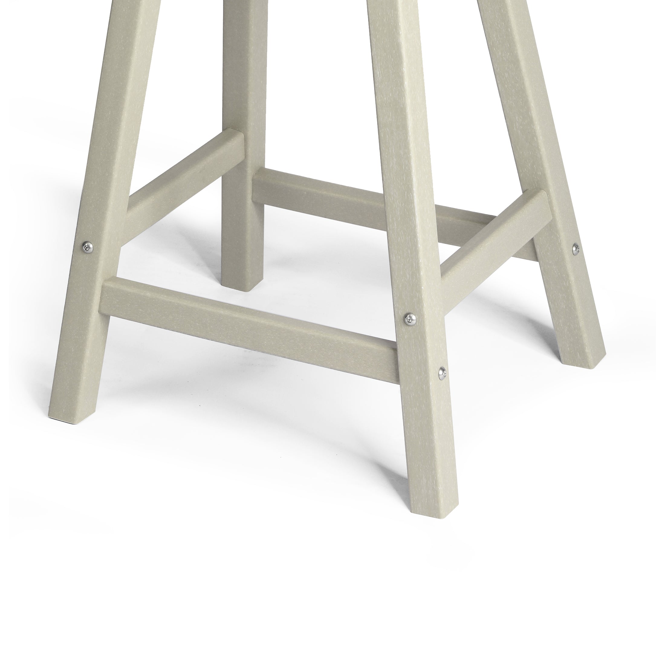 Malibu 24" HDPE Outdoor Patio Counter Height Bar Stools (Set of 2)
