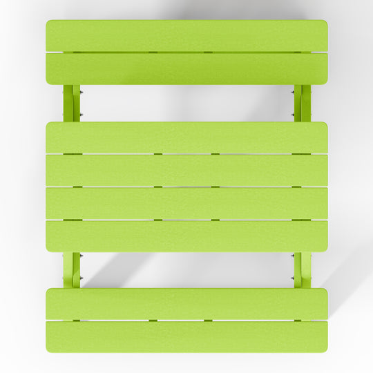 Malibu Outdoor Patio Kids HDPE Plastic Picnic Bench Table