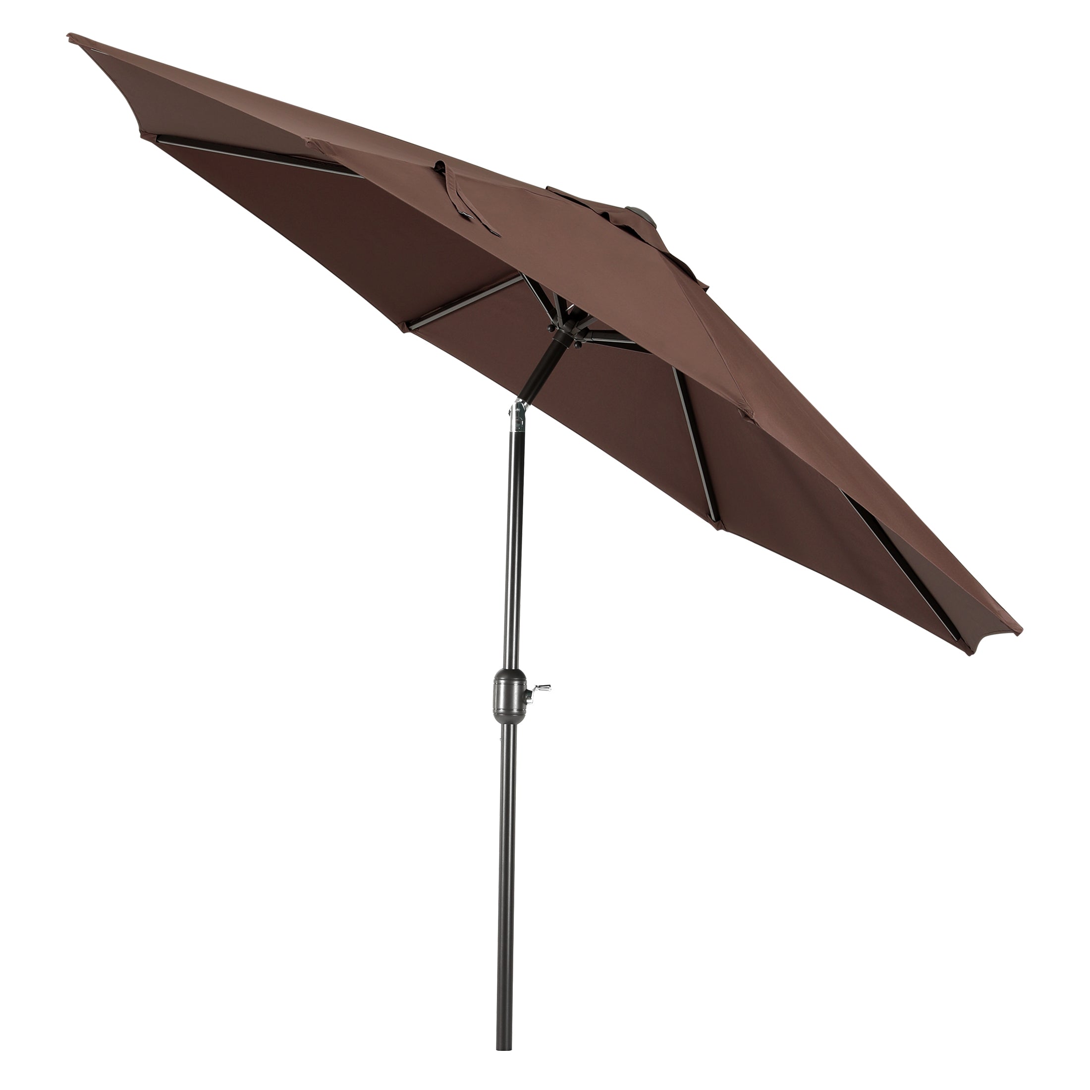 Paolo 9 ft. Patio Table Umbrella with Black color round free standing weight base kit