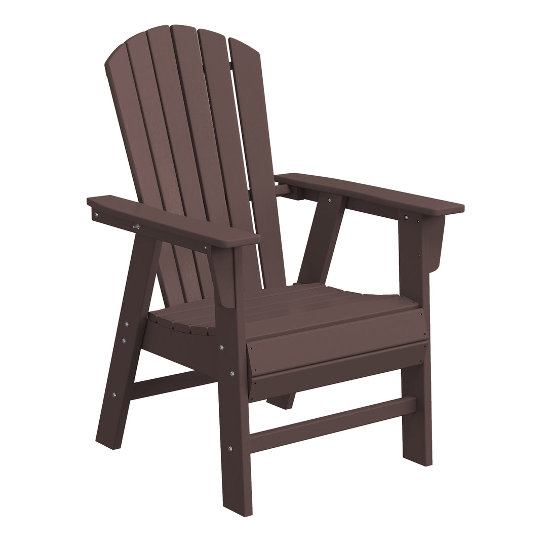 Dylan Outdoor Modern HDPE Adirondack Patio Dining Chairs (Set of 2)