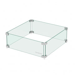 Sansom Square Tempered Glass Fire Flame Guard