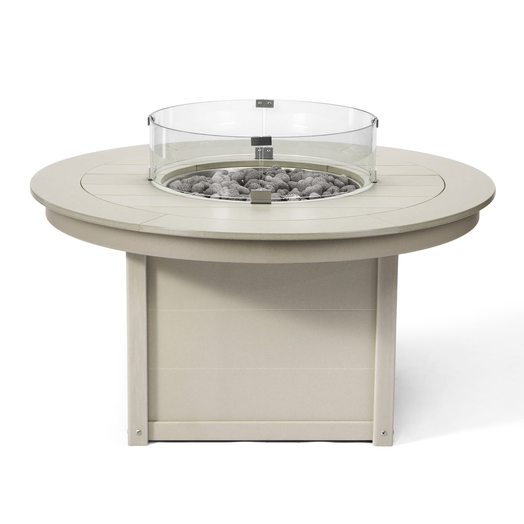 Helios 47" Modern Outdoor 55,000 BTU Patio Propane Round Fire Pit Table