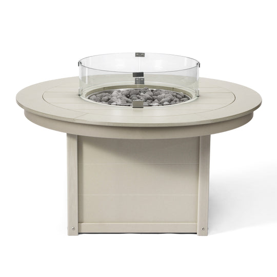 Helios 47" Modern Outdoor 55,000 BTU Patio Propane Round Fire Pit Table