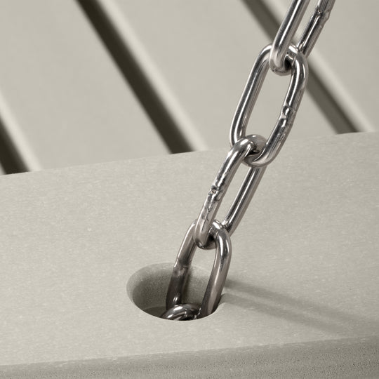 St. Augustine 4ft Outdoor HDPE Poly Farmhouse Hanging Porch Swing With Cup Holders