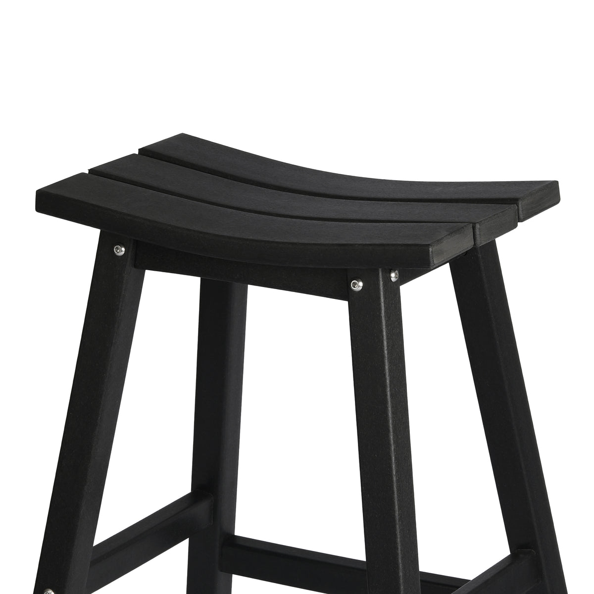 Malibu 29 inch bar height bar stool in Black, view 6