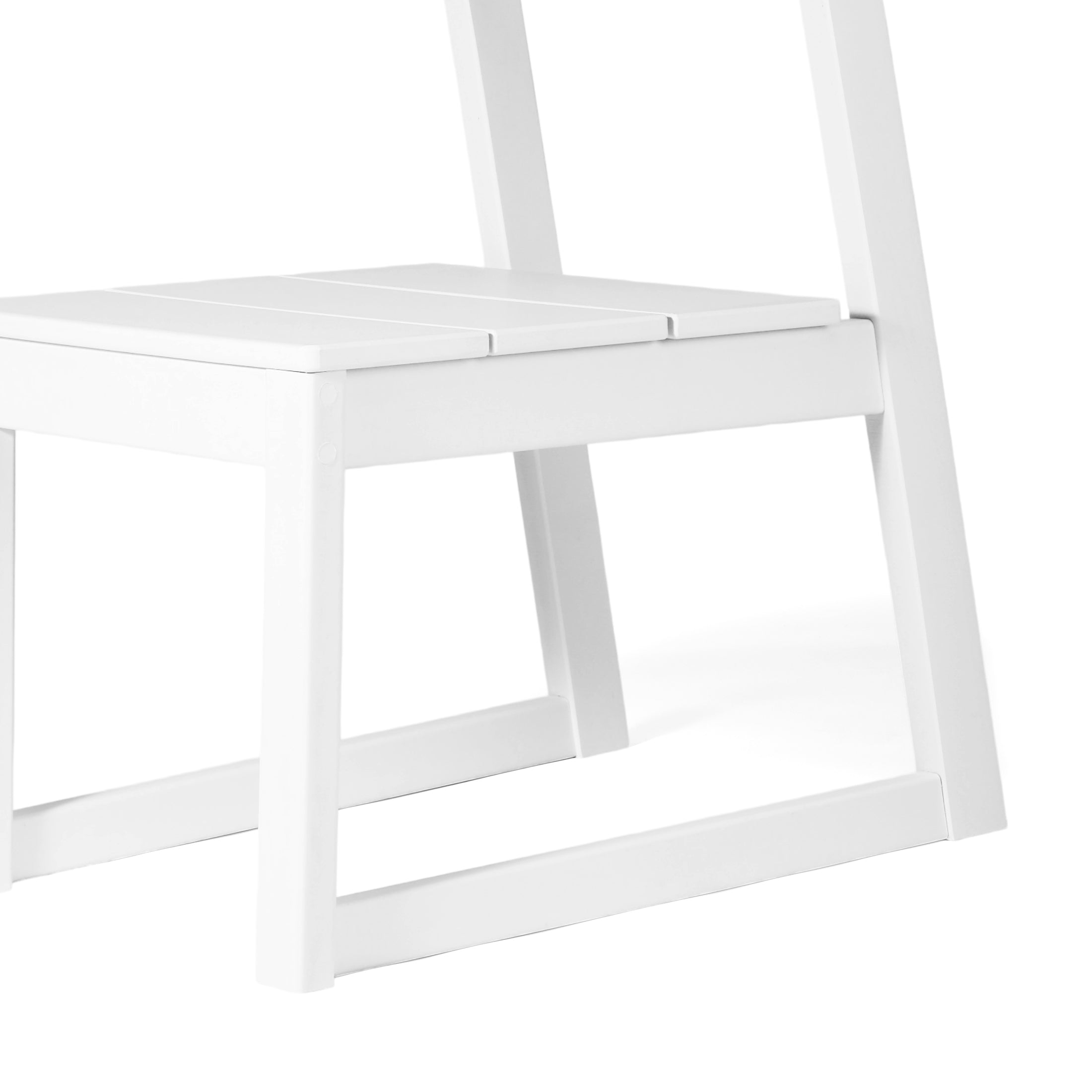 Paloma Modern HDPE Outdoor Armless Patio Dining Chairs (Set of 2)