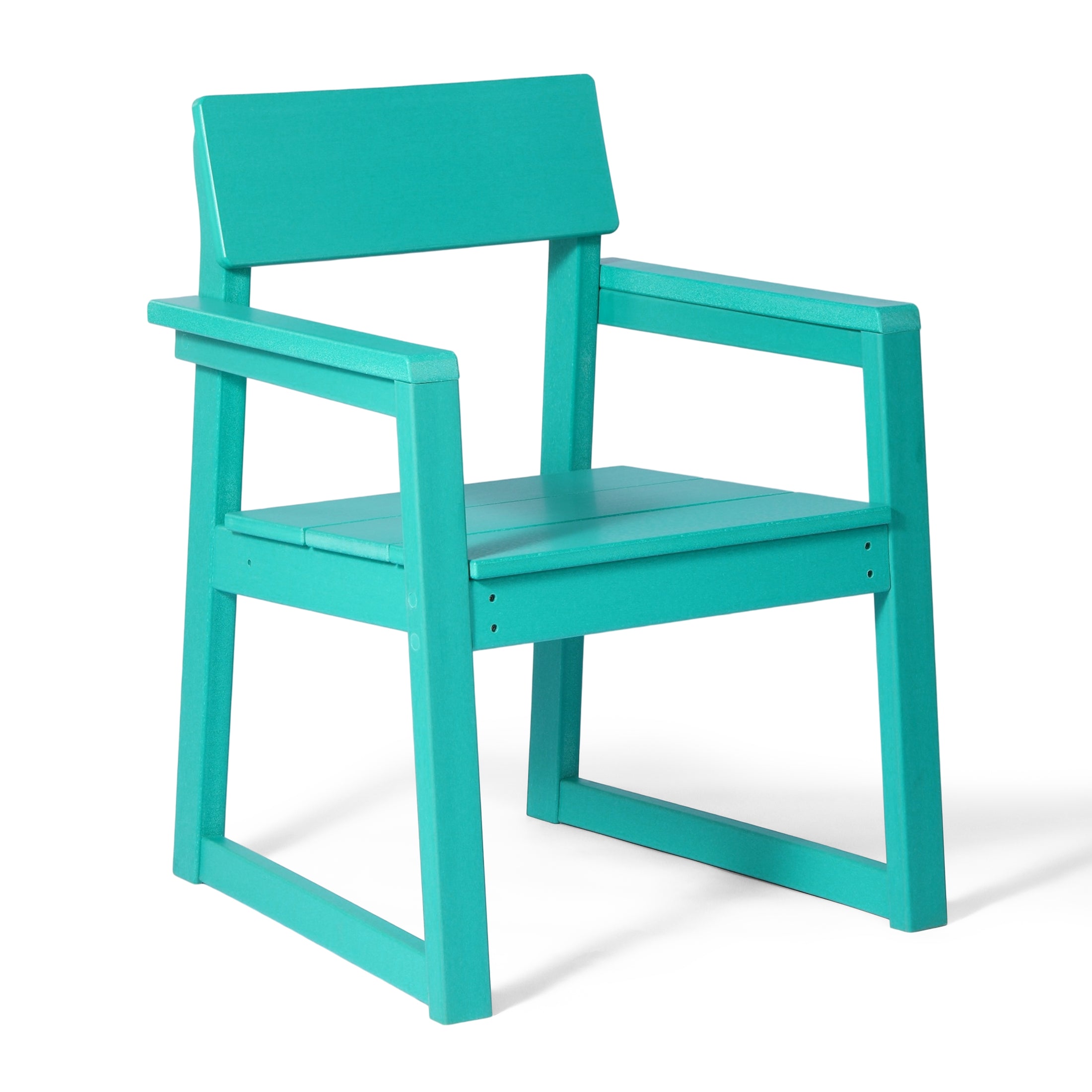 Paloma Modern HDPE Outdoor Patio Dining Arm Chairs (Set of 2)