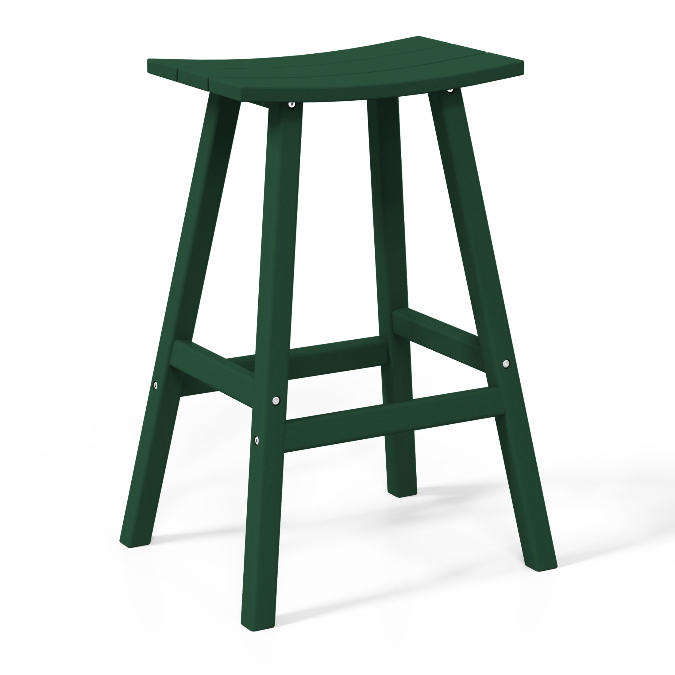 Malibu 29" HDPE Outdoor Patio Bar Height Bar Stools (Set of 2)