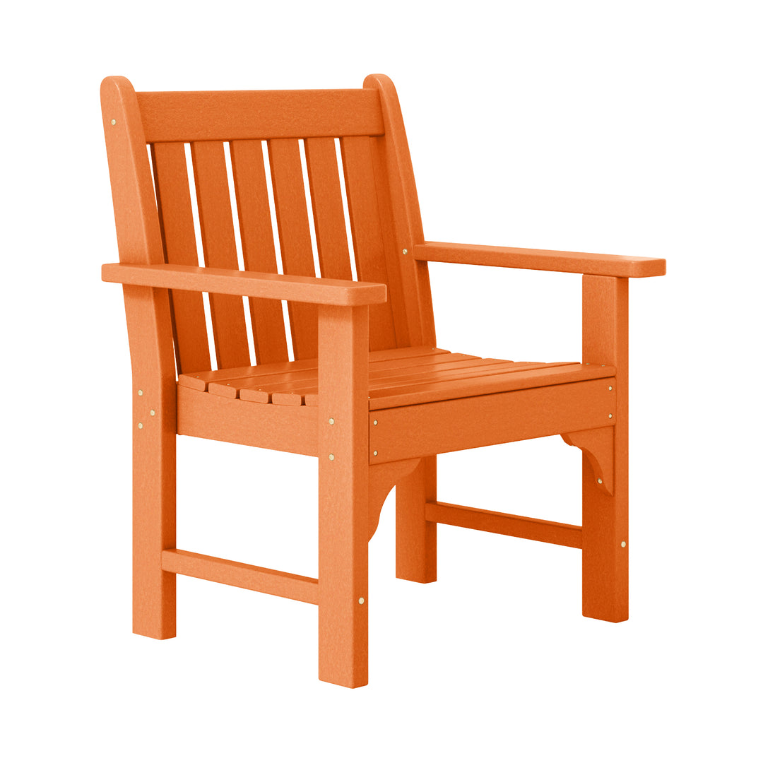Malibu Outdoor Patio 3-Piece HDPE Adirondack Garden Chairs with Square Adirondack Side Table Set