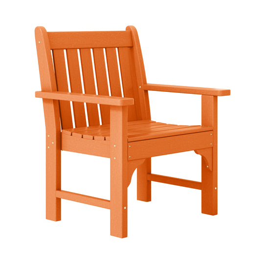 Malibu Outdoor Patio 3-Piece HDPE Adirondack Garden Chairs with Square Adirondack Side Table Set