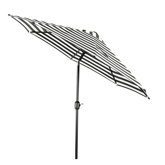 Paolo 9 ft. Patio Table Umbrella with Black color round free standing weight base kit