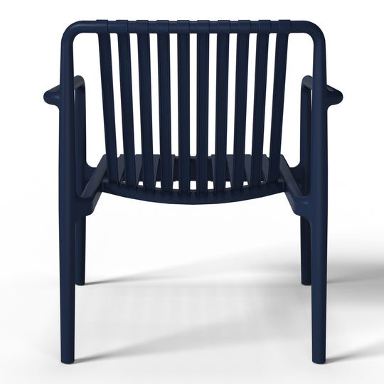 Playa Outdoor Modern Stackable Plastic Patio Club Armchairs (Set of 2)