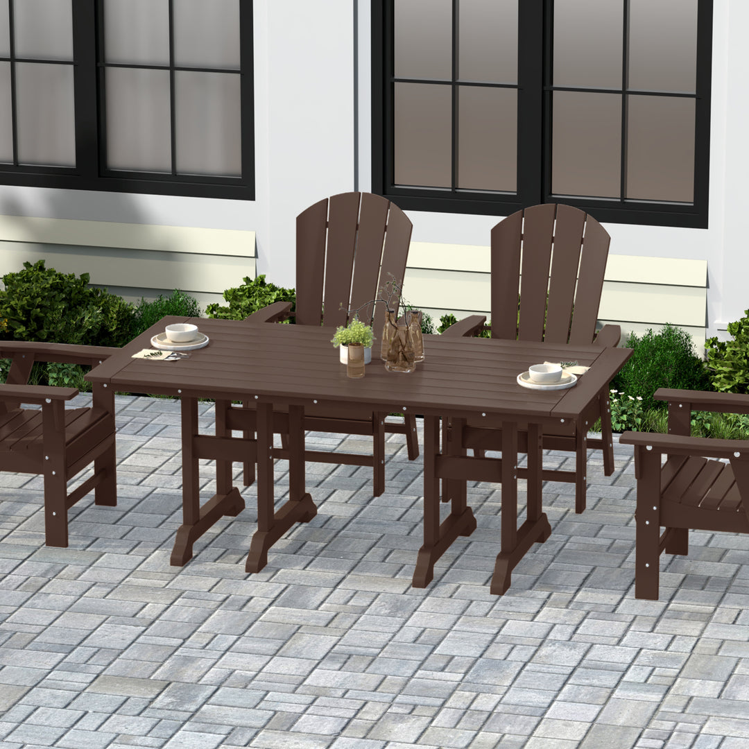 Malibu 71" Outdoor Patio Dining Table