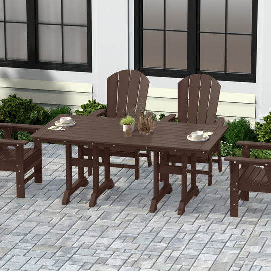 Malibu 71" Outdoor Patio Dining Table