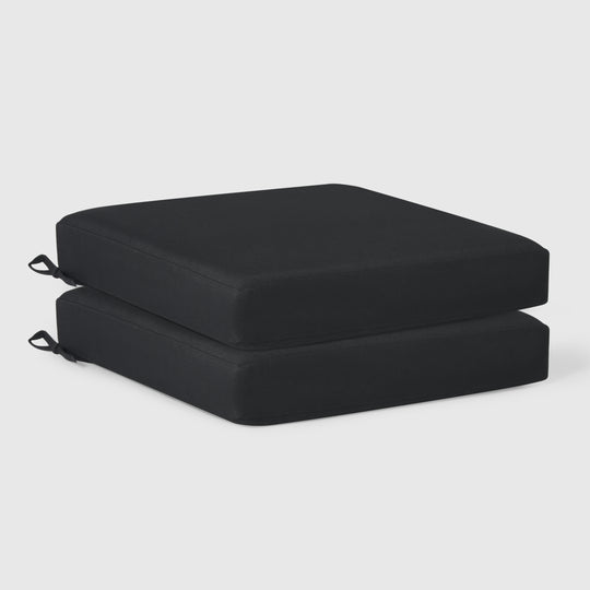 Solace Outdoor Patio Furniture Seat Chair Square Cushions Set of 2, 20" x 19"