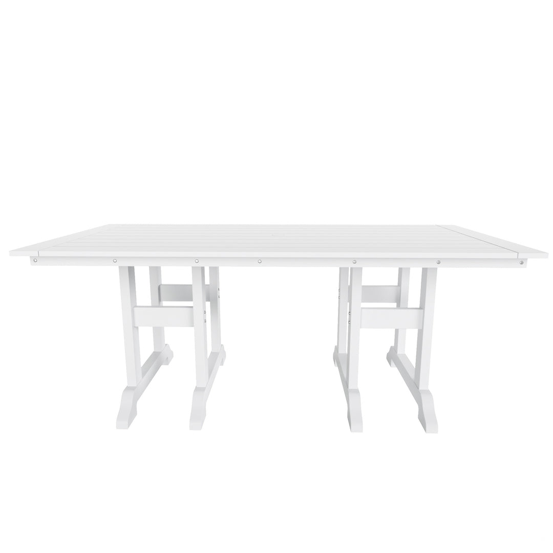 Ashore 6 Piece Outdoor Patio Dining Table and Armchair Dining Bench Set