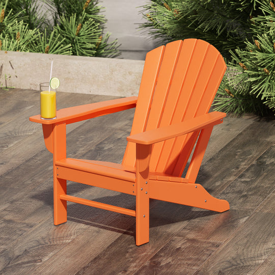 Dylan HDPE Outdoor Patio Adirondack Chair