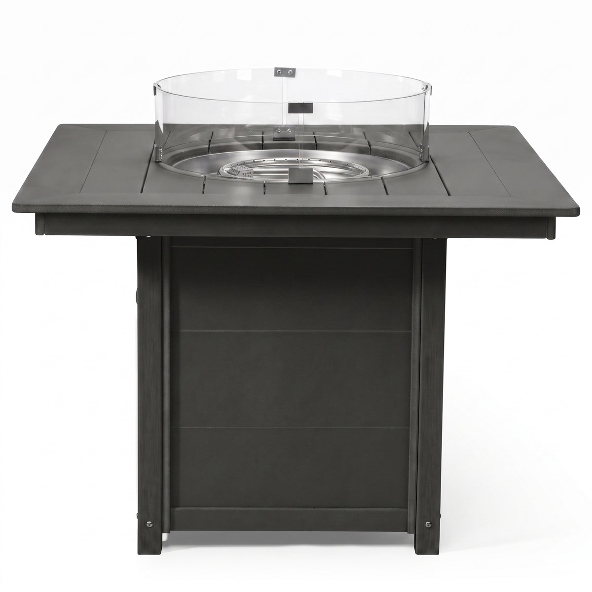 Helios Modern Outdoor Patio Propane 42" Square Fire Pit Table