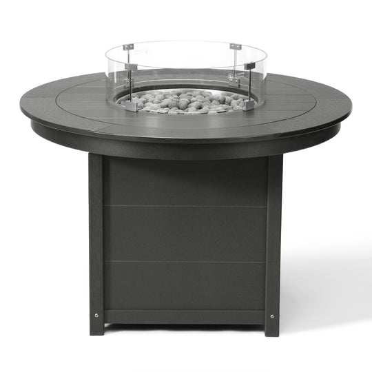 Helios 47" Modern Outdoor Patio Propane Gas Round Fire Pit Table