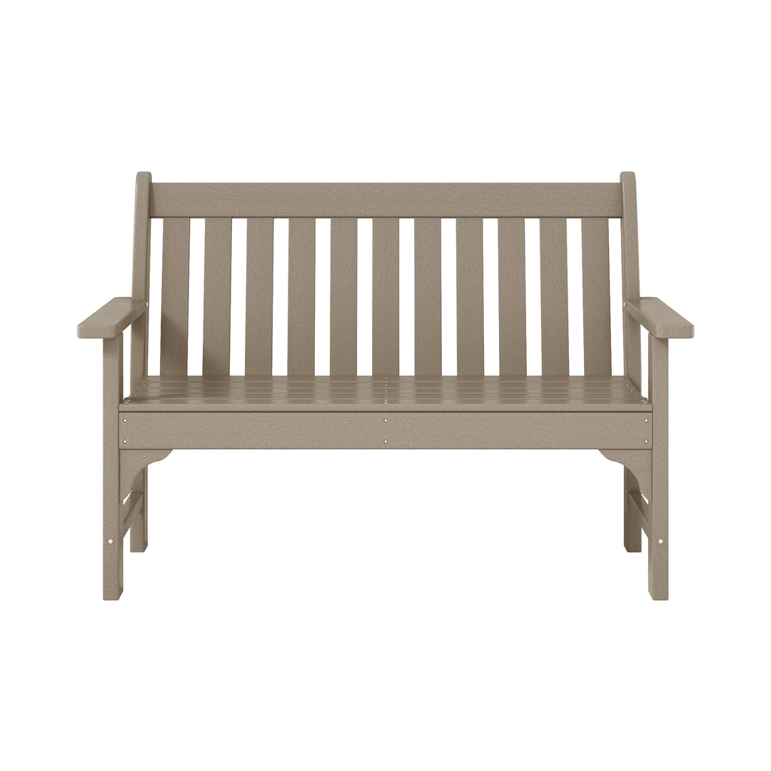 Malibu 3-Piece HDPE Outdoor Patio Furniture Couch and Coffee Table Set