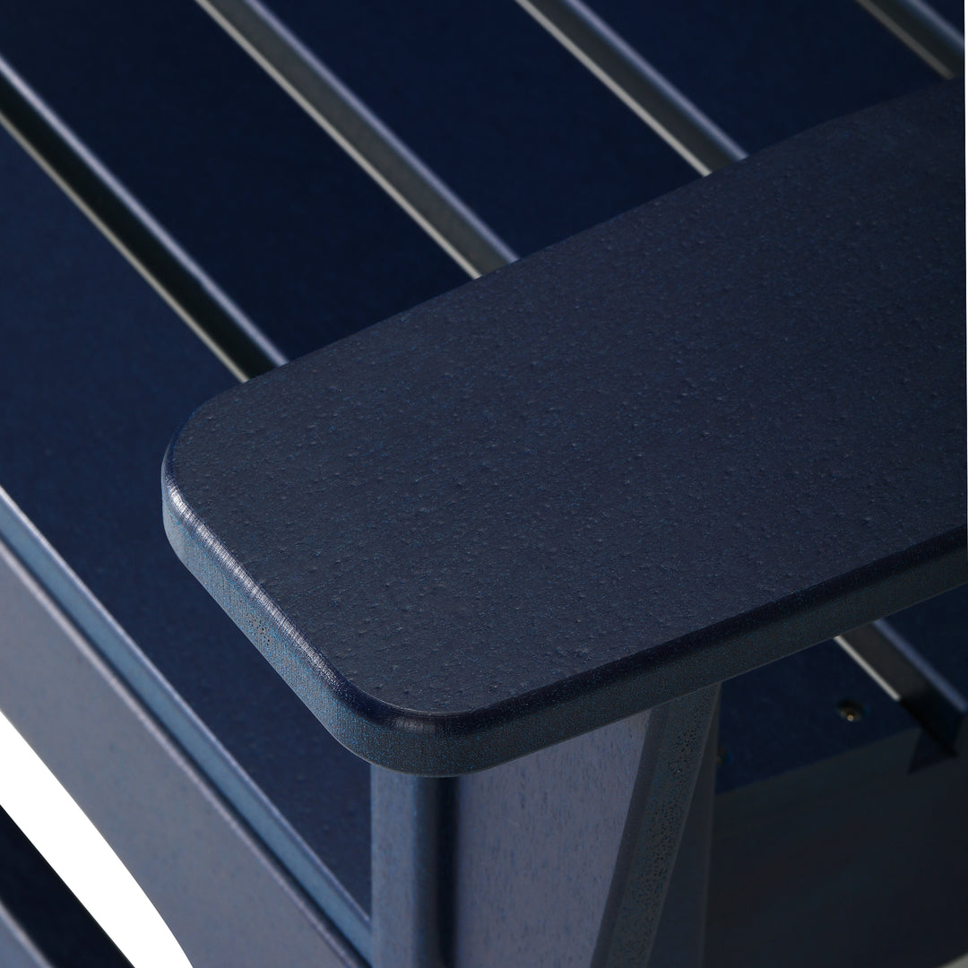 St. Augustine Outdoor Patio 49" HDPE Adirondack Garden Bench