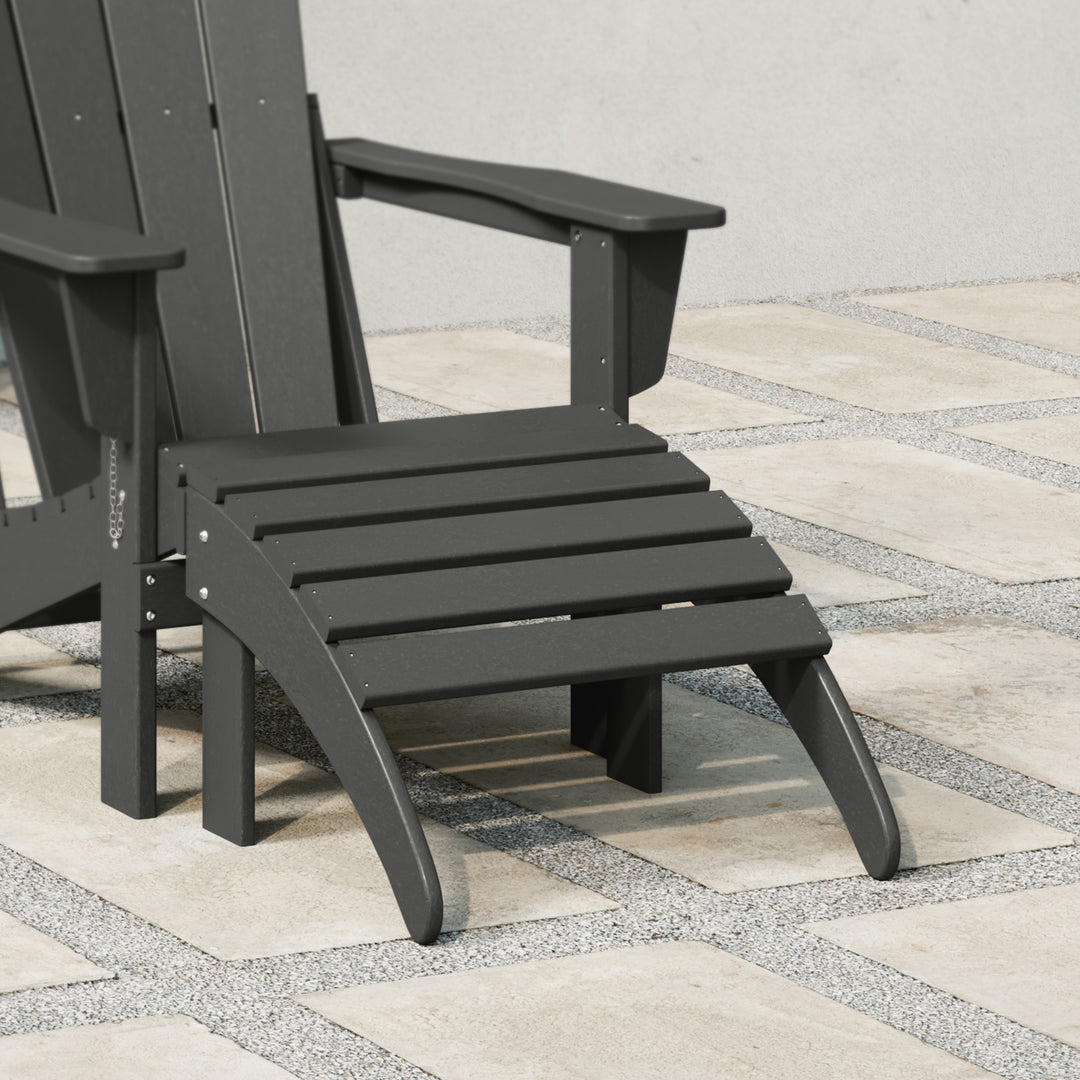 Malibu Outdoor folding ottoman for Adirondack chair