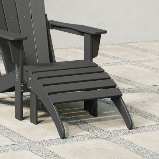Malibu Outdoor folding ottoman for Adirondack chair