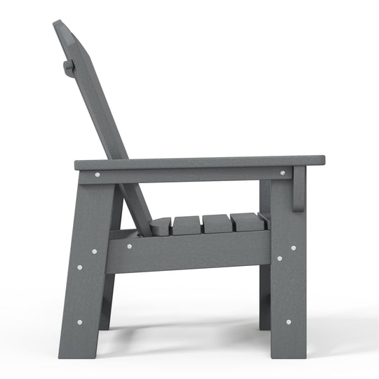 Malibu Kids Outdoor HDPE Adirondack Plastic Patio Chair