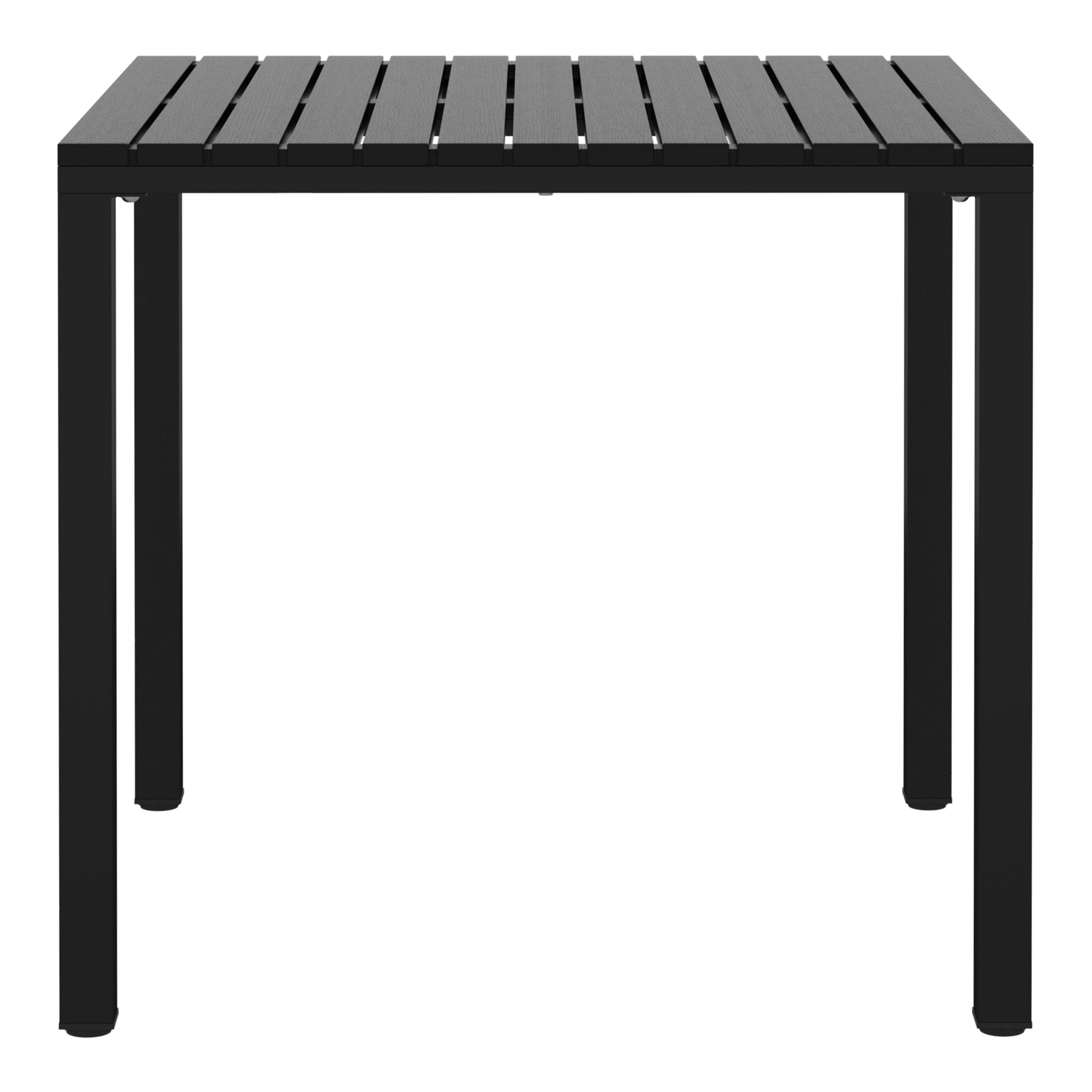 Playa 31.5" Iron Metal Frame Outdoor Square Patio Dining Table