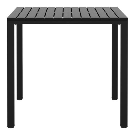 Playa 31.5" Iron Metal Frame Outdoor Square Patio Dining Table