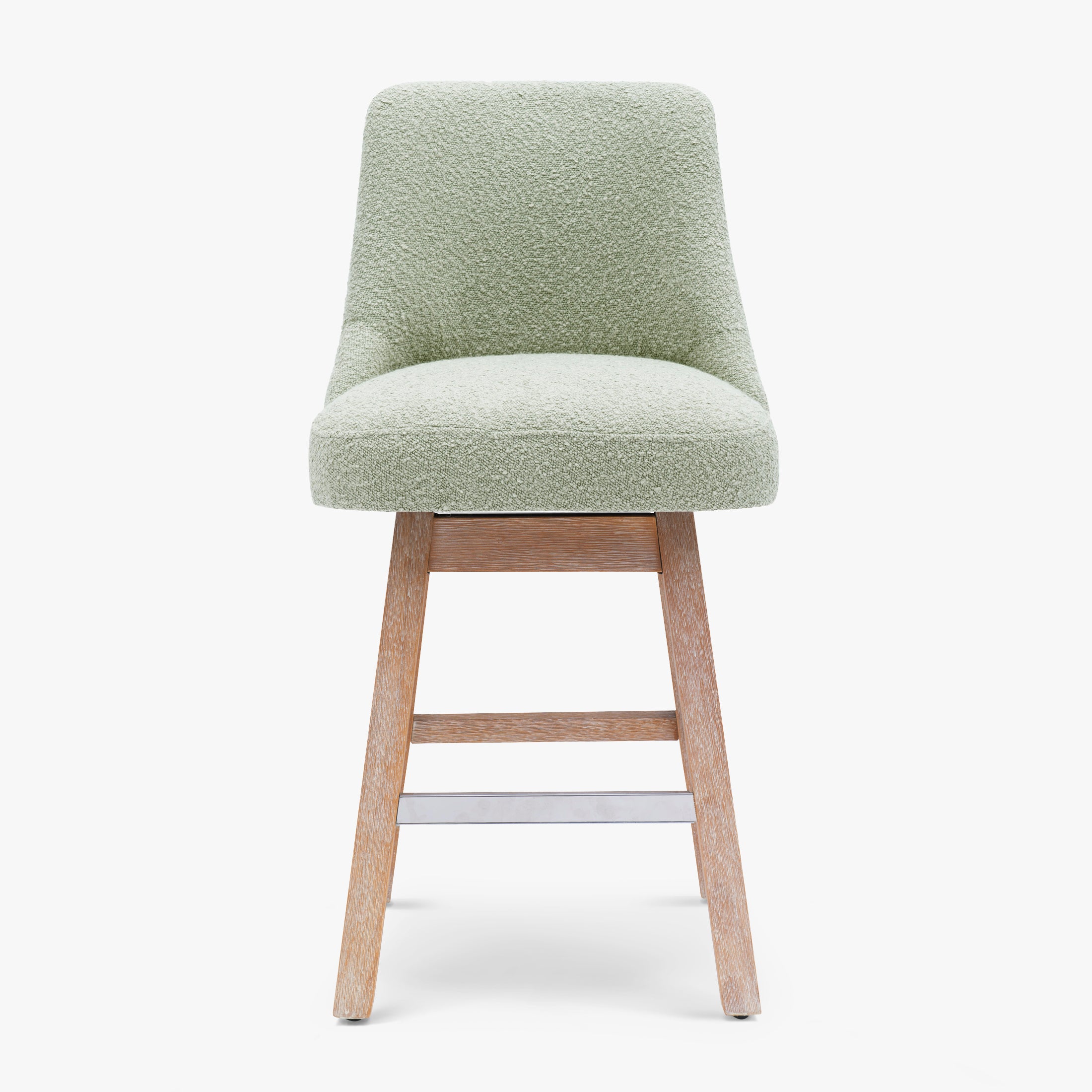 Genevieve 26" Upholstered Swivel Counter Height Bar Stools (Set of 2)