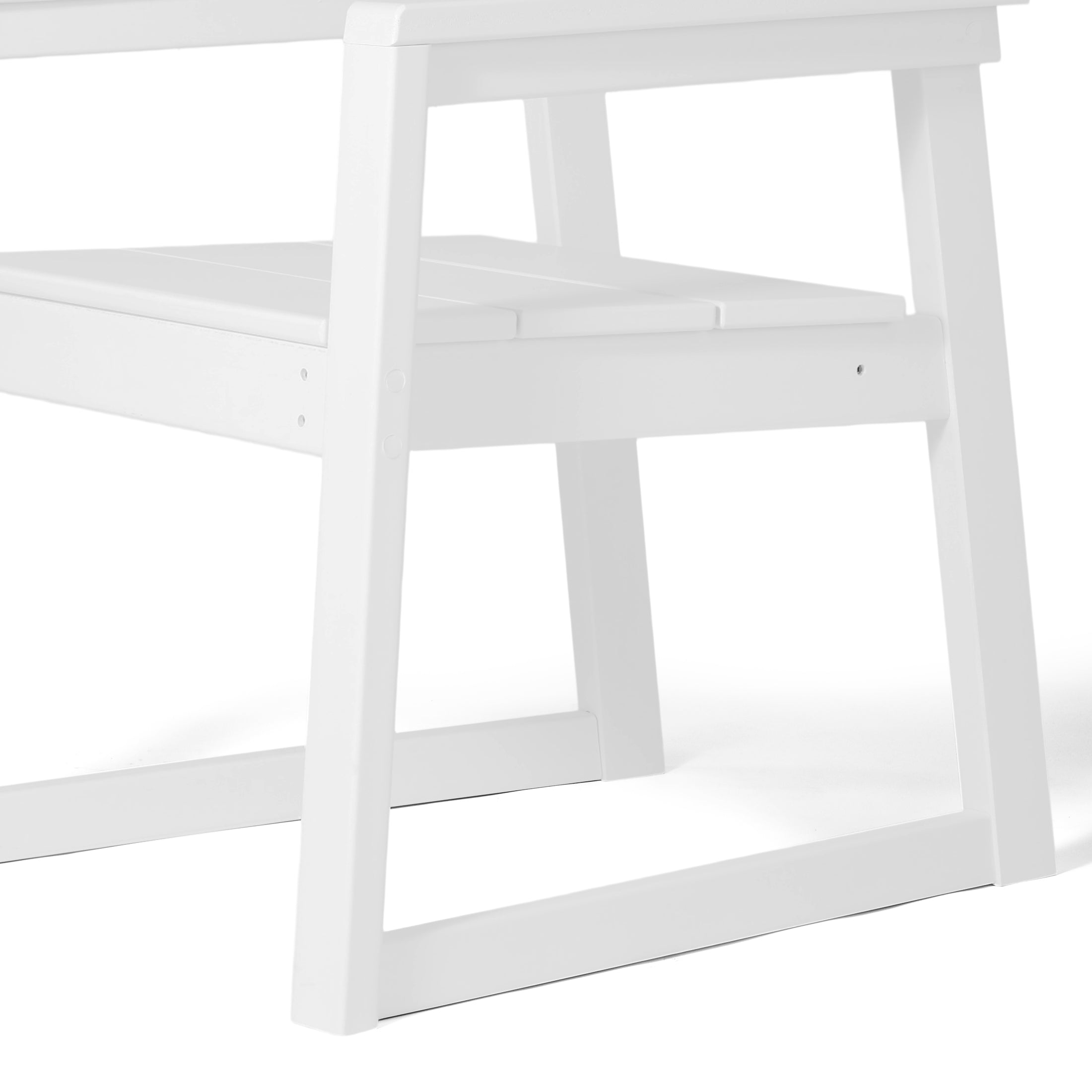 Paloma Modern HDPE Outdoor Patio Dining Arm Chairs (Set of 2)