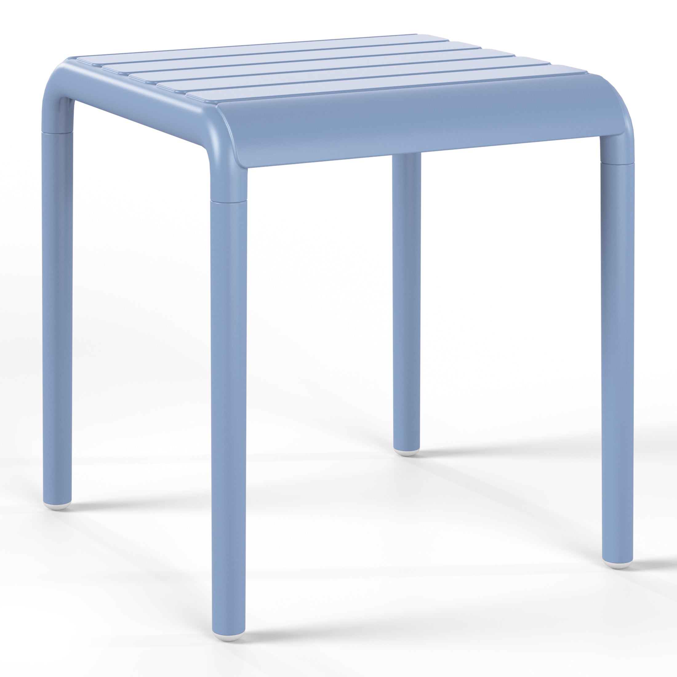 Playa Plastic Modern Outdoor Patio Accent Side Tables (Set of 2)