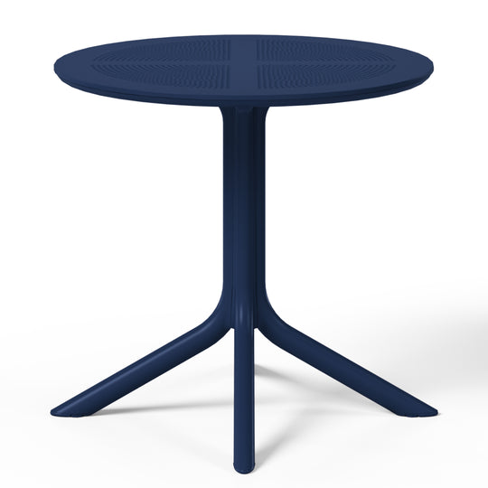 Playa 31.5" Round Plastic Outdoor Patio Dining Table for 4