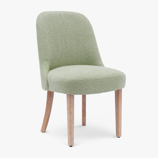 Genevieve Mid-Century Modern Upholstered Boucle Dining Chair