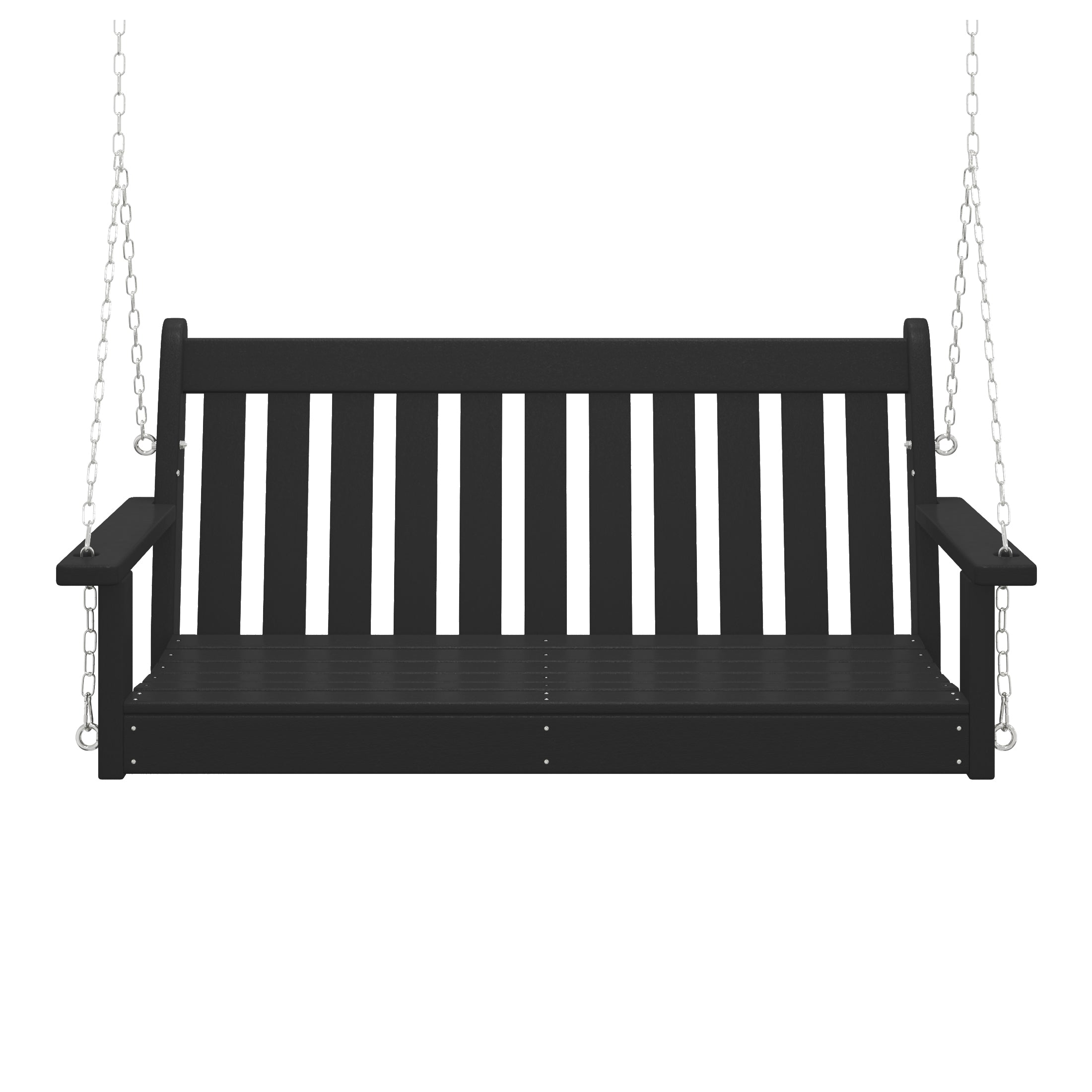 Malibu Outdoor Patio HDPE Hanging Front Porch Swing Bench