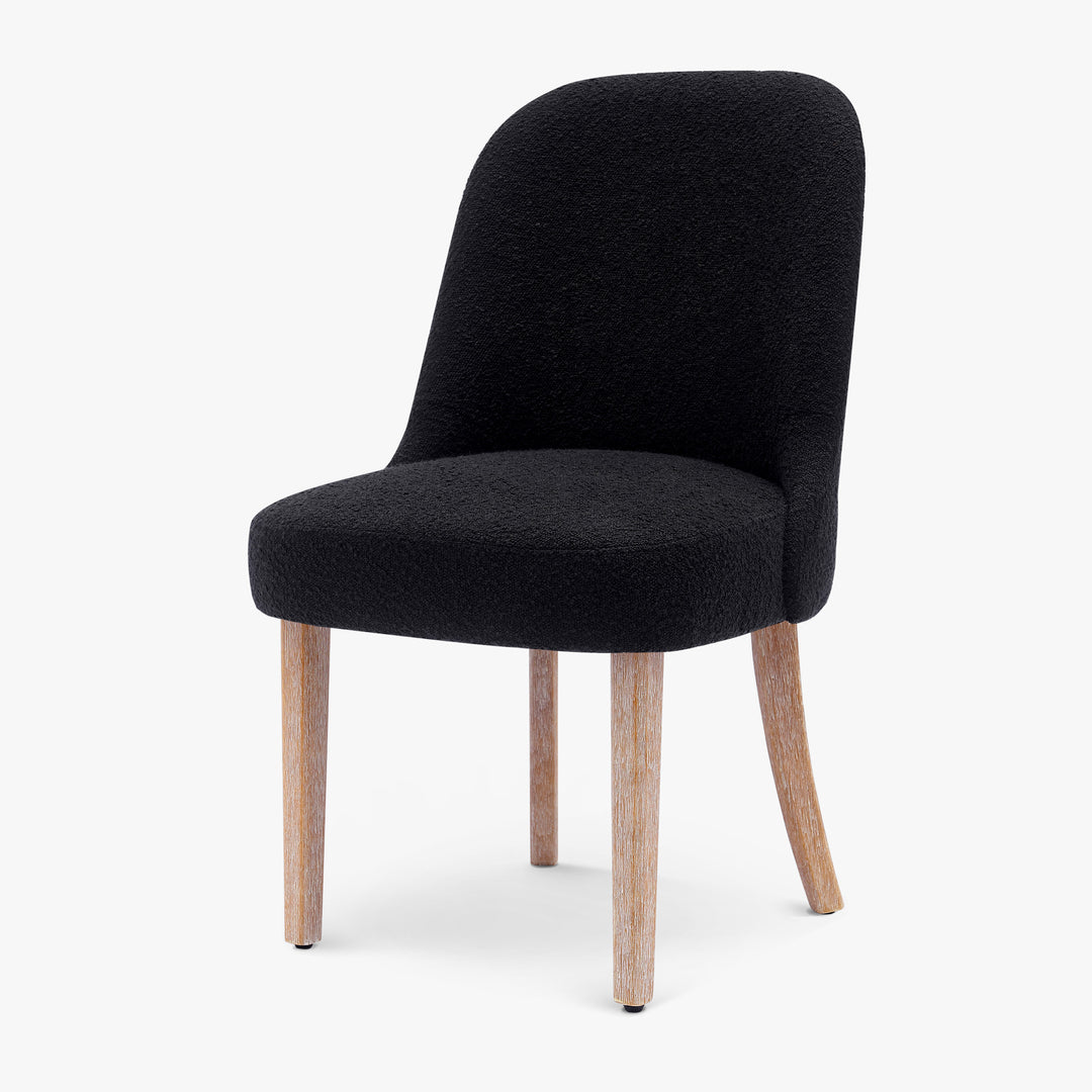 Genevieve Mid-Century Modern Upholstered Boucle Dining Chair