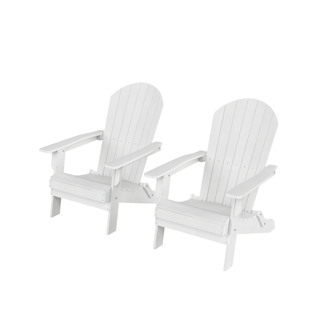 Tuscany HIPS Outdoor Folding Adirondack Chair (Set of 2)