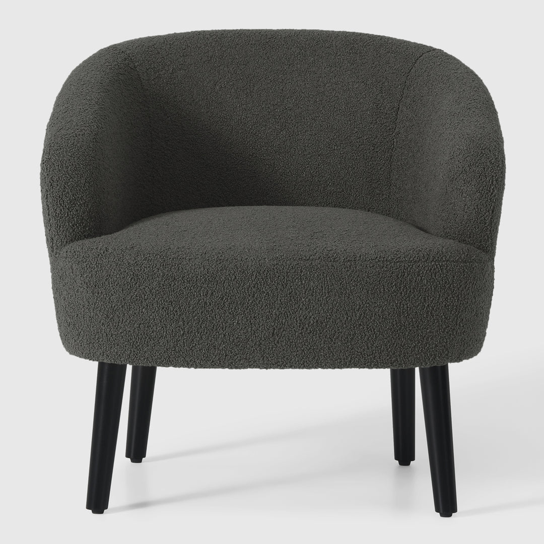 Alexandria 29" Wide Mid Century Modern Club Barrel Accent Armchair, Set of Two